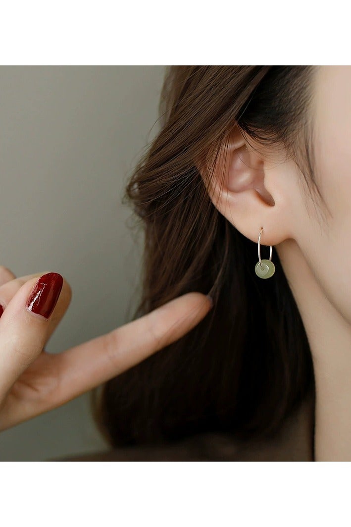 Goolsky Cool-Tone Minimalist Hoop Stud Earrings for Women – Small Niche Design, Inspired Elegant Everyday Jewelry  - Image 5
