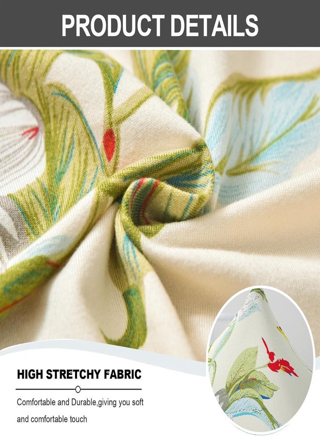 Eco-Ancheng غطاء تخزين عثماني مستطيل من إيكو-أنشنغ، غطاء قابل للطي لمقعد تخزين، غطاء مسند قدم، غطاء مقعد، واقي أثاث مسند القدم بقاعدة مطاطية مانعة للانزلاق لغرفة المعيشة (متوسط 01) - Image 2