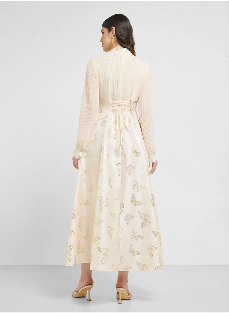 خزانة Puff Sleeve Dress