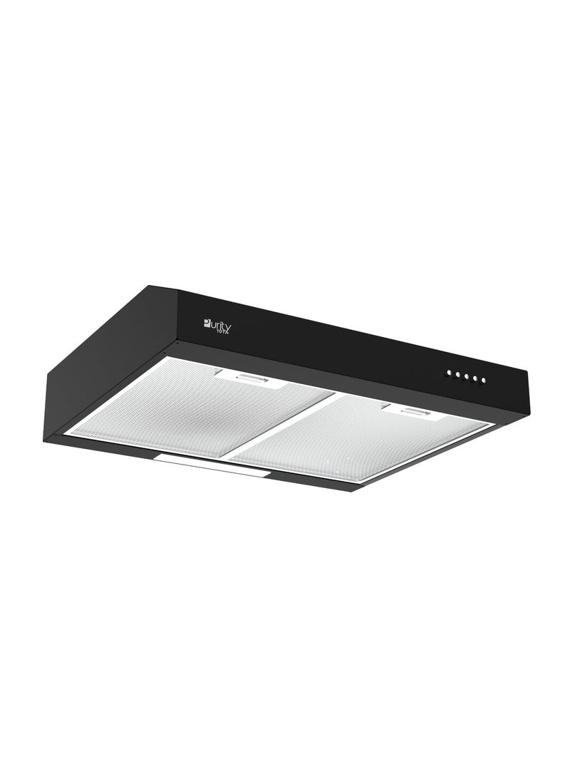 Purity Built-in black hood with a suction power of 450m3, Turkish, ptslim bl 60cm 