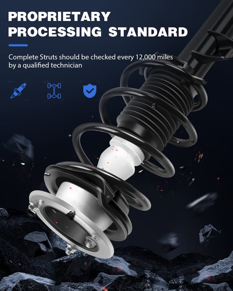 ECCPP Complete Struts Spring Assembly Front Struts Shock Absorber Fit for 2008-2013 for BMW 128i 2008-2013 for BMW 135i 2013 for BMW 135is Set of 2 - Image 4