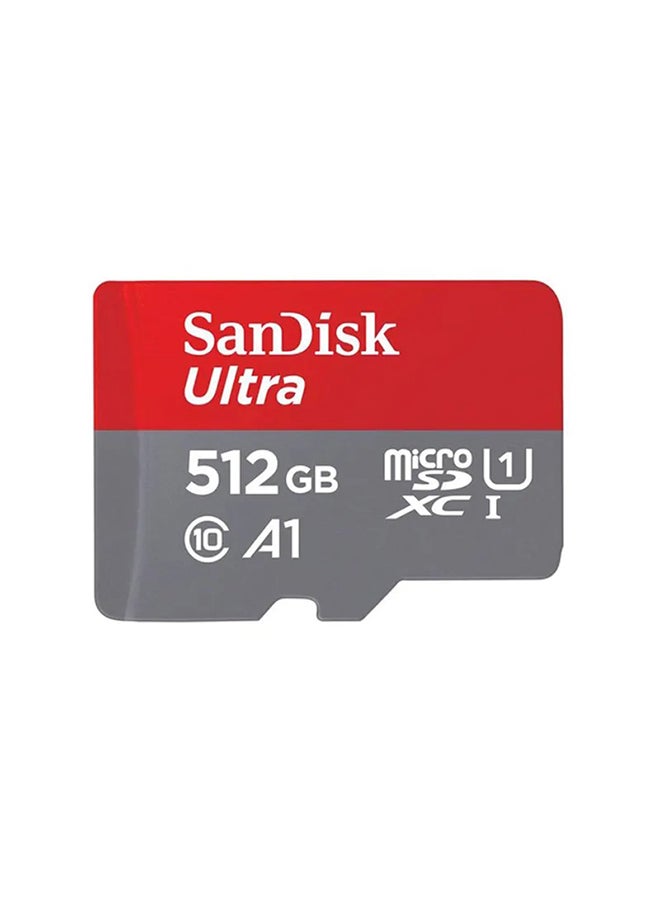 sandisk Ultra Class 10 MicroSDXC Memory Card Read Speed 100 MBps SDSQUA4-512G-GN6MN 512 GB - Image 1