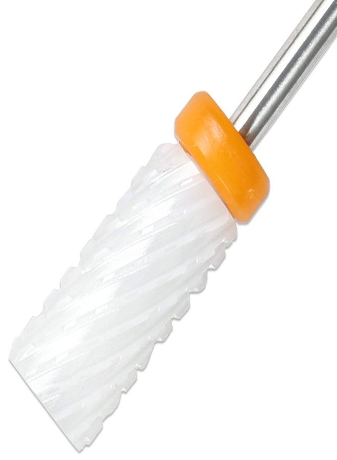 Pana Professional USA Ceramic White Small Barrel Bit Nail Drill (Grit: Double XXC Coarse) 3/32" Shank Size - Image 3