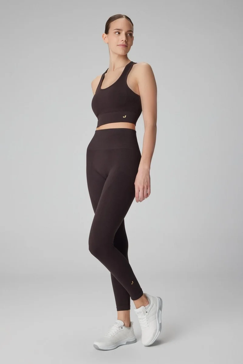 جيرف Gela High Waist, Flexible and Lifting Sports Tights, Bitter Brown