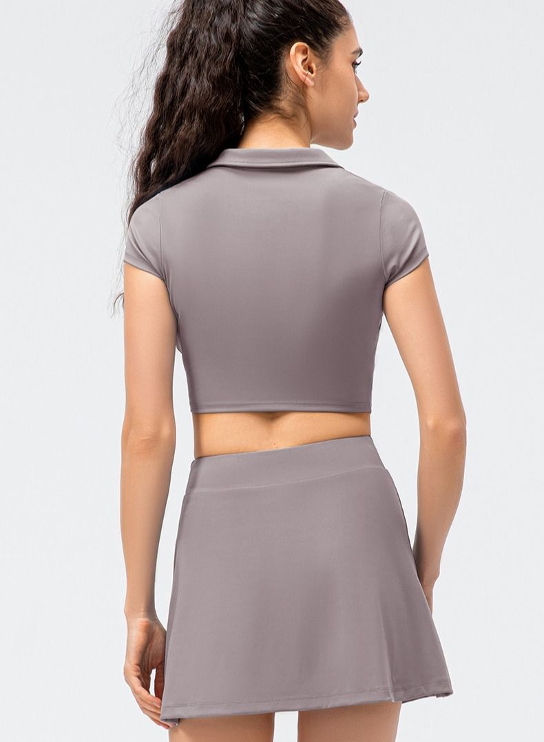 Loquat Leisure sport short sleeve yoga fitness two suits - Image 2