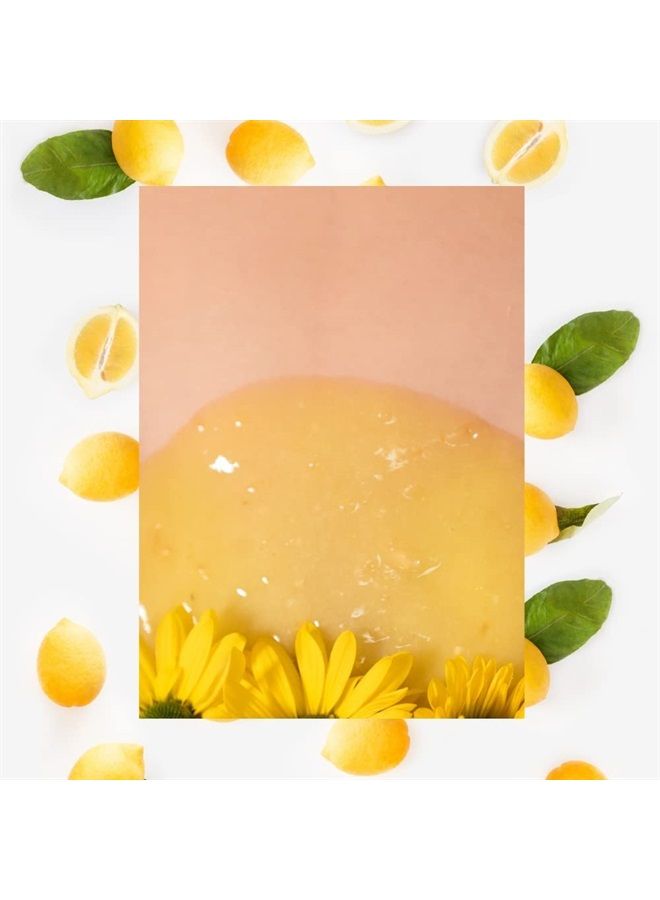 Sugaring NYC Whitening Lemon Vitamin C Vajacial Jelly Mask Peel-Off Bikini, Underarms Area Peel Mask - Lemon with Pieces of Lemon- Professional Size 23oz by Sugaring NYC  - Image 2