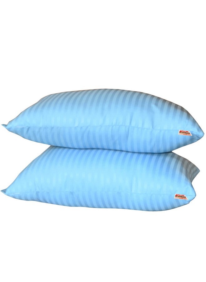 JDX وسادة جودتها فندقية ممتازة من جDX، مجموعة من 2 بحجم 16x24 بوصة (أزرق سماوي) - Image 1