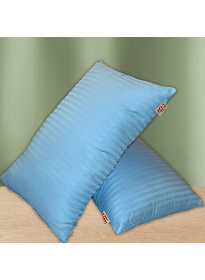 JDX وسادة جودتها فندقية ممتازة من جDX، مجموعة من 2 بحجم 16x24 بوصة (أزرق سماوي) - Image 5