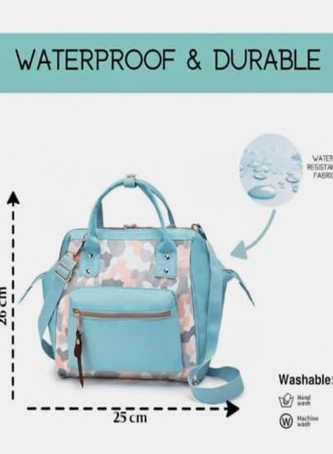 Mini Diaper Bag for Baby | Small Nappy Bags for Mother | Maternity Travel Handbag | Hospital Bags for Mom | Baby Shower Gift for Mom | Gifts for New Born Baby Boy Girl | Blue - Image 5