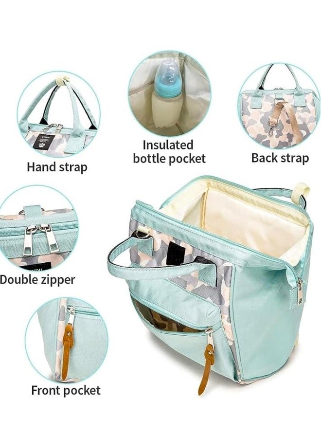 Mini Diaper Bag for Baby | Small Nappy Bags for Mother | Maternity Travel Handbag | Hospital Bags for Mom | Baby Shower Gift for Mom | Gifts for New Born Baby Boy Girl | Blue - Image 2