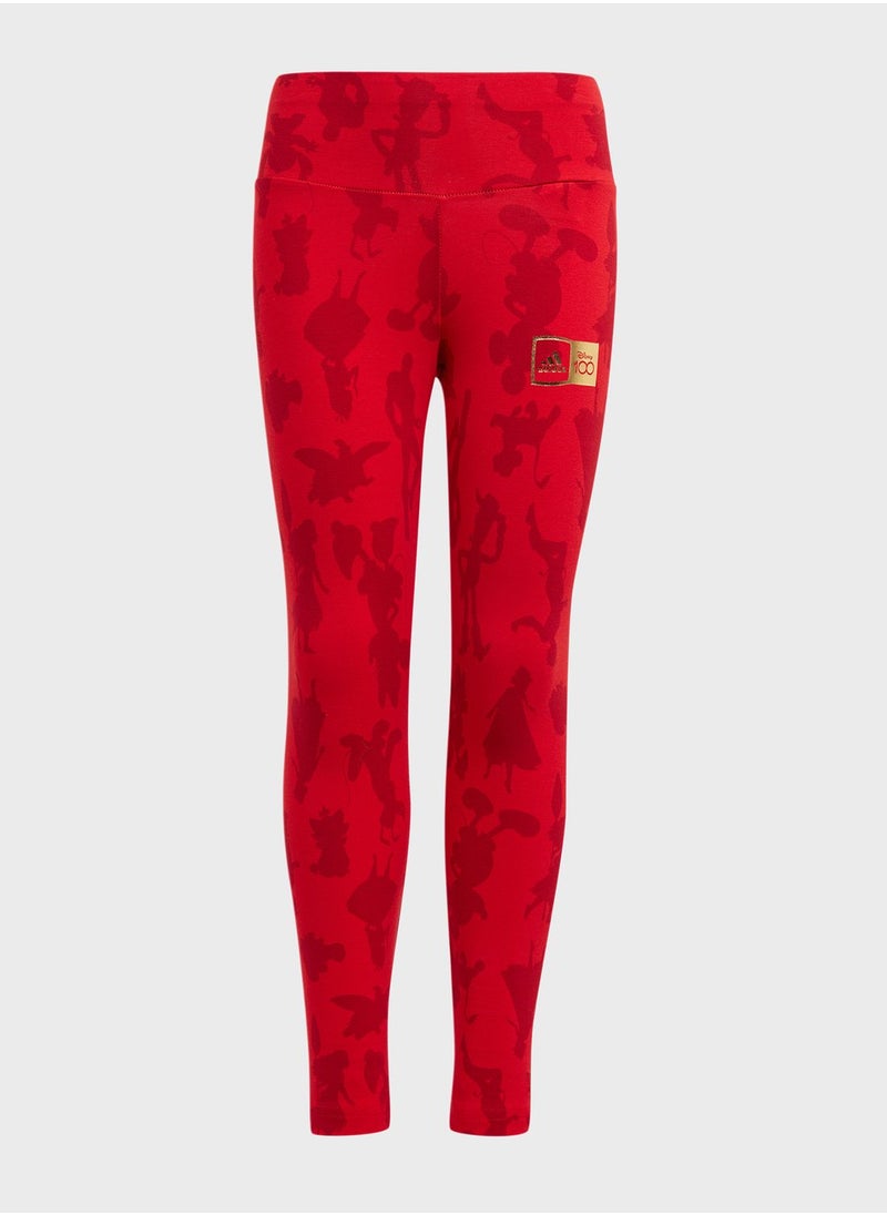 Adidas - Little Kids Disney 100 Leggings - Image 1