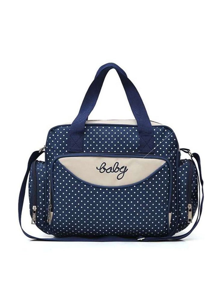 5-Piece Multifunctional Diaper Bag Set,Large Capacity Maternity Mommy Bag with Bottle Holder, Snack Pouch & Changing Mat, Multi-functional Waterproof Travel Tote for Baby Care - Image 2