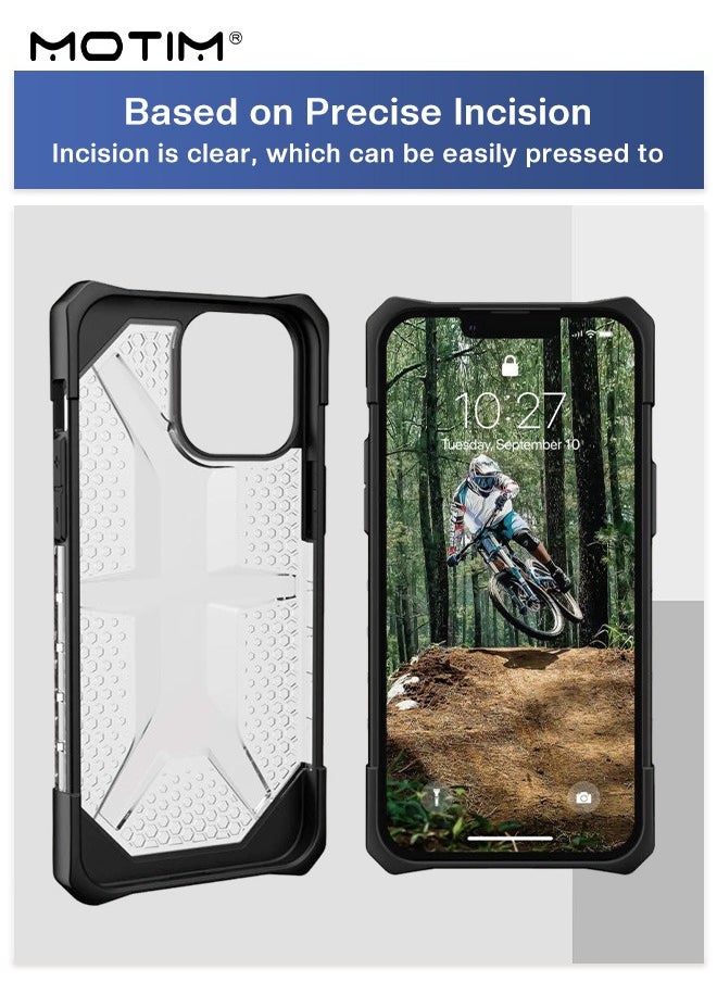 Motim - Transparent Case for iPhone 14/14 Plus, Drop Protection Phone Case with Airbag TPU Bumper, Anti-Yellowing, Shockproof Anti-Scratch Cover - Image 1