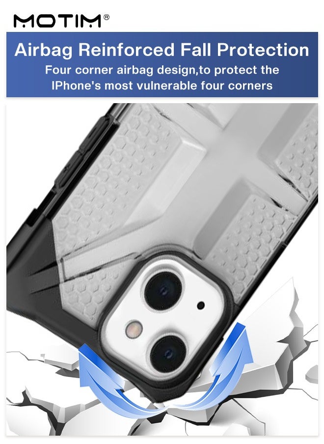 Motim - Transparent Case for iPhone 14/14 Plus, Drop Protection Phone Case with Airbag TPU Bumper, Anti-Yellowing, Shockproof Anti-Scratch Cover - Image 1