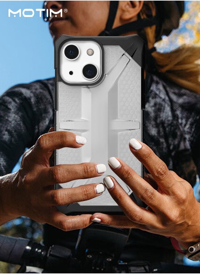 Motim - Transparent Case for iPhone 14/14 Plus, Drop Protection Phone Case with Airbag TPU Bumper, Anti-Yellowing, Shockproof Anti-Scratch Cover - Image 1