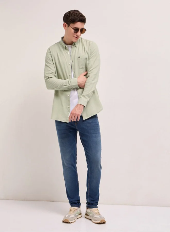 THE BEAR HOUSE Men's Shirt for Casual and Formal Wear | Classic Button-Down Style for Office, Daily Use, Travel, Events & All-Season Outfits | Versatile & Stylish Wardrobe Essential for Every Occasion