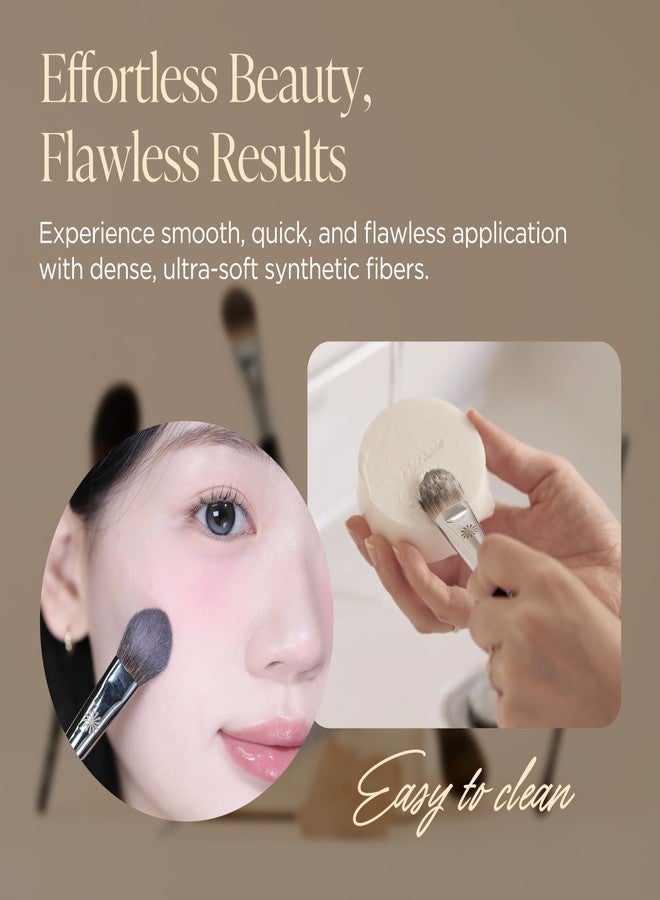 Piccasso Korean Piccasso Brush PONY14 Blusher Brush - Powder Blush Brush for Cheeks, Soft Face Makeup Brush for Women, Ideal for Powder Blush Application and Daily Face Makeup, K-Beauty - Image 5