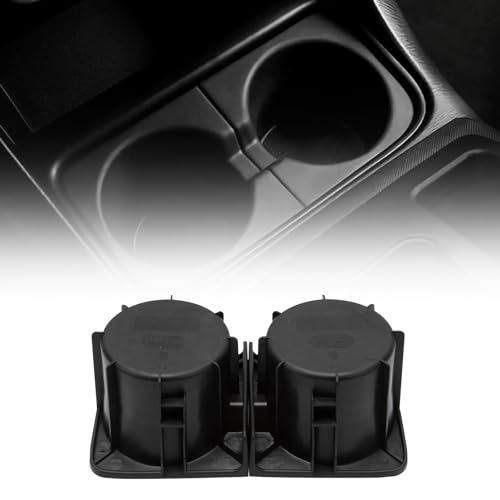 NFSpeeding Cup Holder Inserts Fits 2005-2017 Tacoma Front Drinks Holder Center Console Replace 66991-04012 66992-04012 Black - Image 4