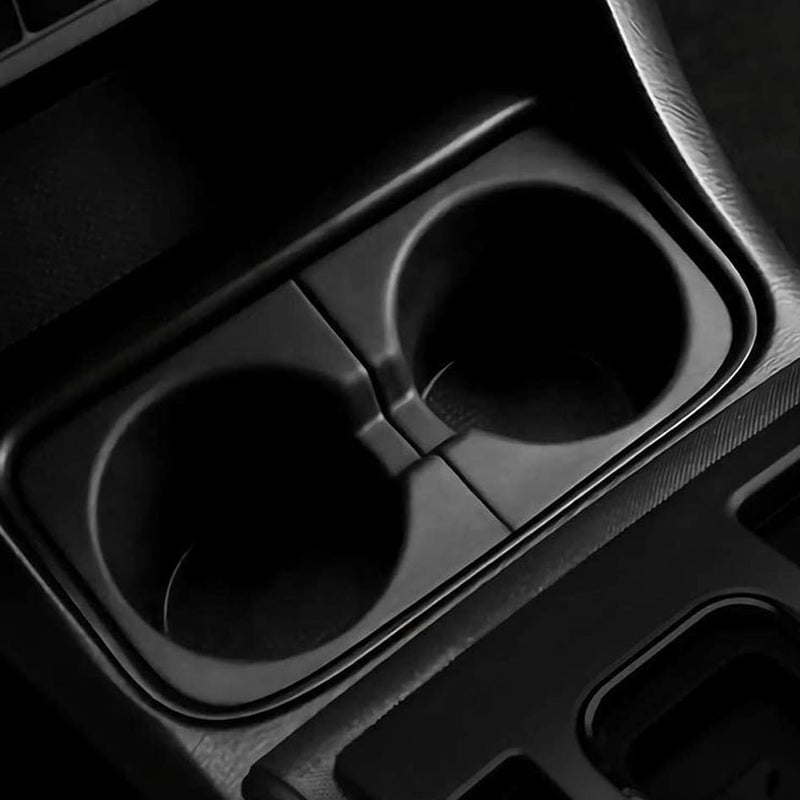 NFSpeeding Cup Holder Inserts Fits 2005-2017 Tacoma Front Drinks Holder Center Console Replace 66991-04012 66992-04012 Black - Image 2