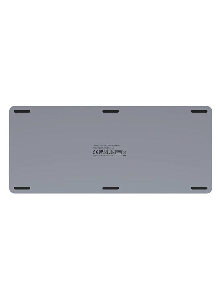 UNITEK - UNITEK 9-in-1 USB-C Keyboard Hub with HDMI, USB 3.0, Ethernet, SD/TF Card Reader, and Power Delivery – All-in-One Docking Station for Laptops, Tablets, and Smartphones - Image 1