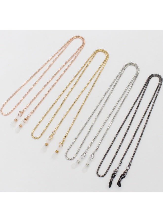 4PCS Vintage Alloy Glasses Chain Strap Set – Hollow Out Eyewear Retainer Holder, Non-Slip Sunglasses Chain for Women, Multi-Color Fashion Eyeglass Accessory - Image 5