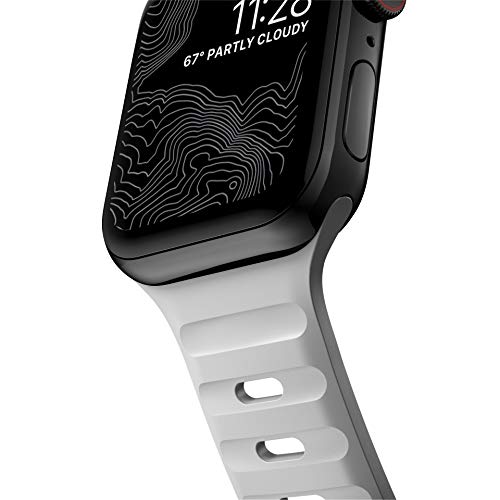Nomad Sport Band - 45mm | Lunar Gray Apple watch ultra 2 band, Designed to give your Apple Watch a modern and athletic look for intense workouts and everyday wear, Compatible with New Series 10, Ultra & Ultra 2, Series 1-9, and SE - Image 5