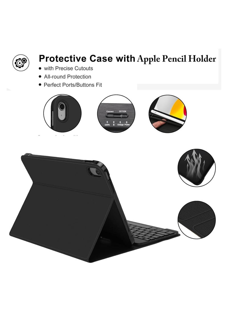 ELTRAZONE Protective Smart BLC Keyboard Case Cover for Tab Xiaomi Pad 5 And Pad 5 Pro Black - Image 4
