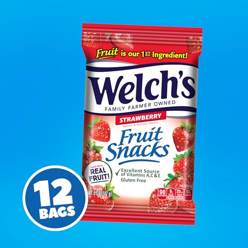 Welch's Welchs Strawberry Fruit Snacks, 5-Ounce (Pack of 12) - Image 2