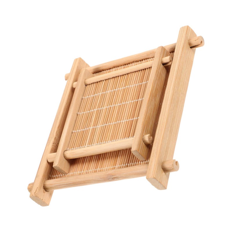 2 Pcs Chinese Style Coaster Mats For Teacup Photography Prop Tea Ceremony Home Decor Background - Image 2