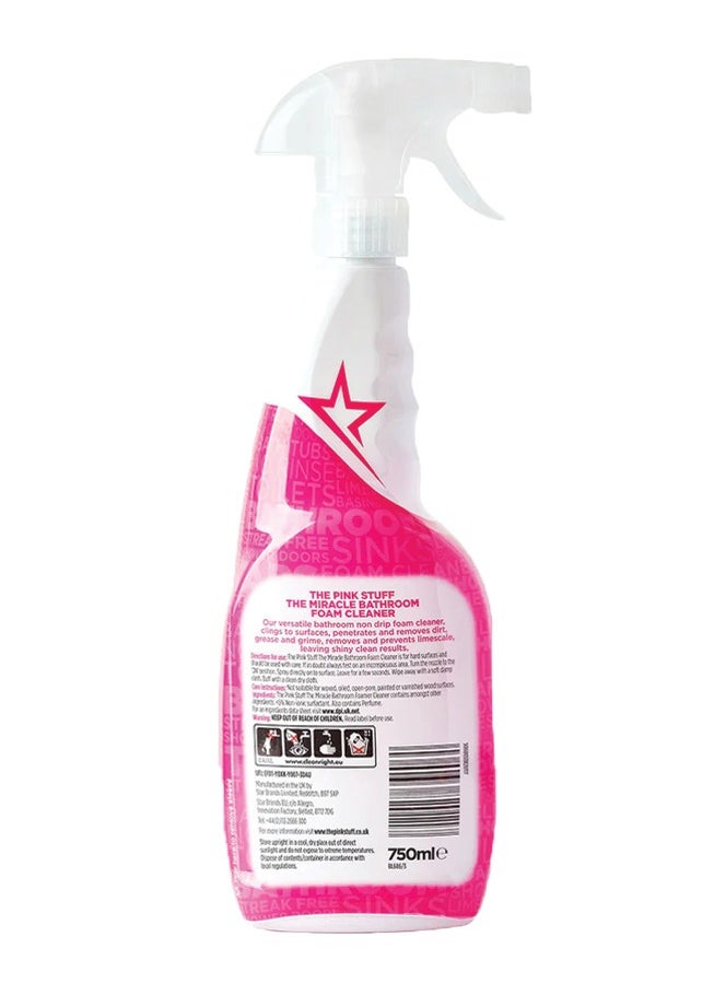 Stardrops - Stardrops The Pink Stuff Miracle Bathroom Foam Cleaner, 750ml - Image 1