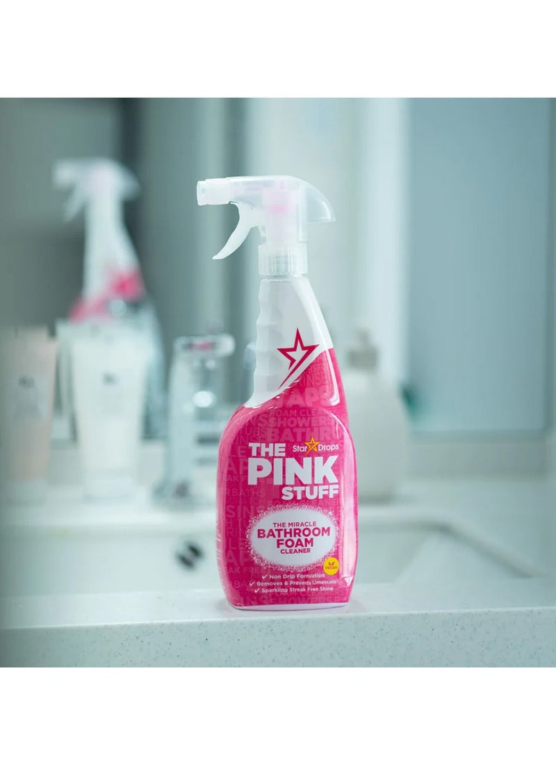 Stardrops - Stardrops The Pink Stuff Miracle Bathroom Foam Cleaner, 750ml - Image 1