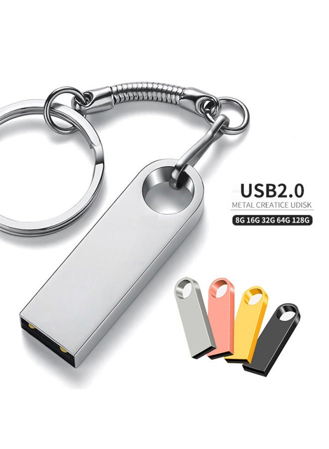 Metal Usb Flash Drive 16gb Car Music 8gb High Speed 64gb Digital Computer Stick Customizable Engraving-Capacity:128GB C6  - Image 3