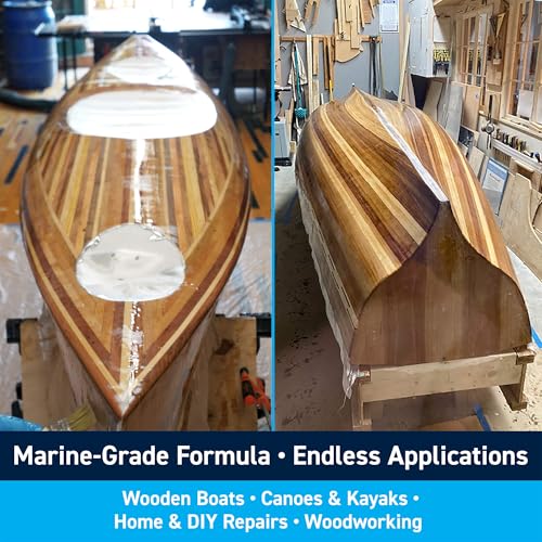 TotalBoat High Performance Epoxy Kit - Crystal Clear Marine Grade Resin and Hardener for Woodworking, Fiberglass, Wooden Boat Building and Repairs (1.5 Gallon, Medium) - Image 3