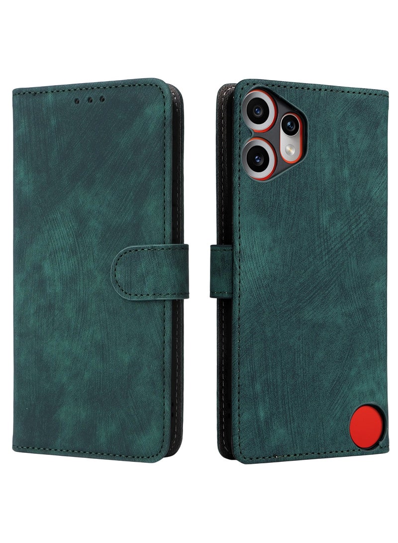 For Nothing CMF Phone 2 Pro Flip Cover with Detachable lanyard, PU Leather Full Body Protection Shockproof Flip Mobile Phone Case, RFID Anti-theft Brush Folio Wallet Case - Image 3