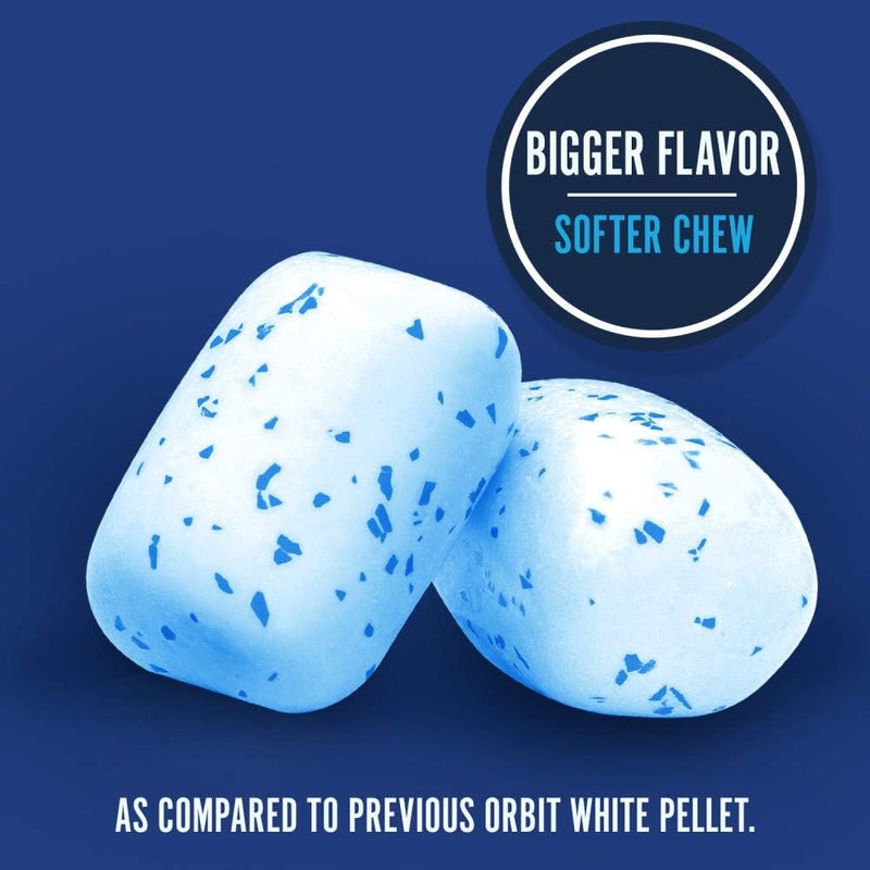 ORBIT علكة أوربت بيضاء بنكهة النعناع خالية من السكر - 4 عبوات - Image 5