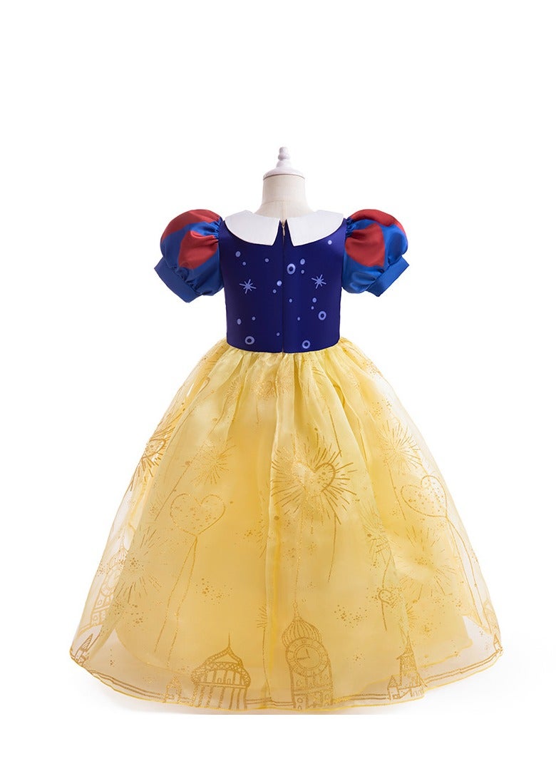 general Princess Dresses Girls Snow Costumes Birthday Party Costume Cosplay Dress up for Little Girls - Image 1