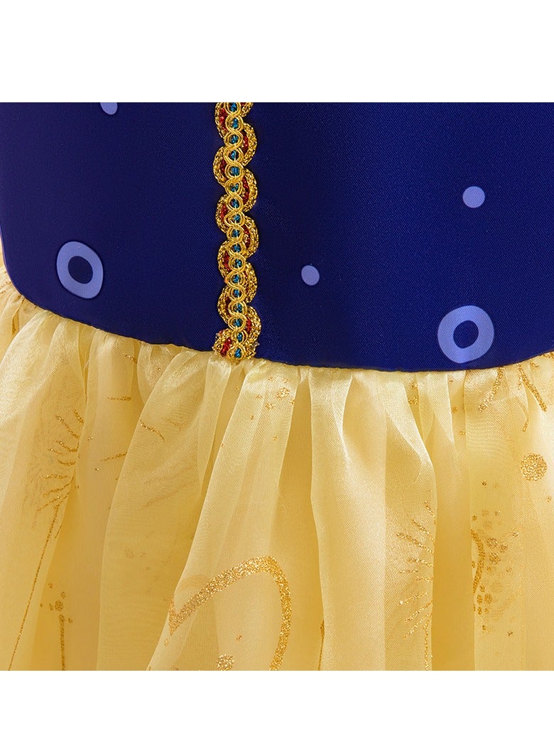 general Princess Dresses Girls Snow Costumes Birthday Party Costume Cosplay Dress up for Little Girls - Image 5
