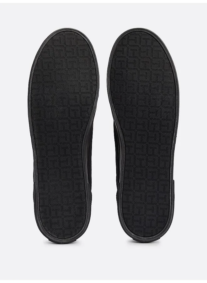 TOMMY HILFIGER Canvas Lace Up Low Top Sneakers