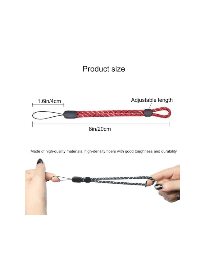 Green Tiger 6 PCS Multi-Color Adjustable Hand Wrist Straps Lanyard Nylon Lanyard with Movable Button for Phone Camera GoPro PSP Keys USB Flash Drive Wallet ID Name Tag Badge Mp3 Mp4, 8 Years - Image 2