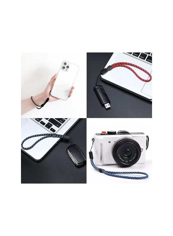 Green Tiger 6 PCS Multi-Color Adjustable Hand Wrist Straps Lanyard Nylon Lanyard with Movable Button for Phone Camera GoPro PSP Keys USB Flash Drive Wallet ID Name Tag Badge Mp3 Mp4, 8 Years - Image 3