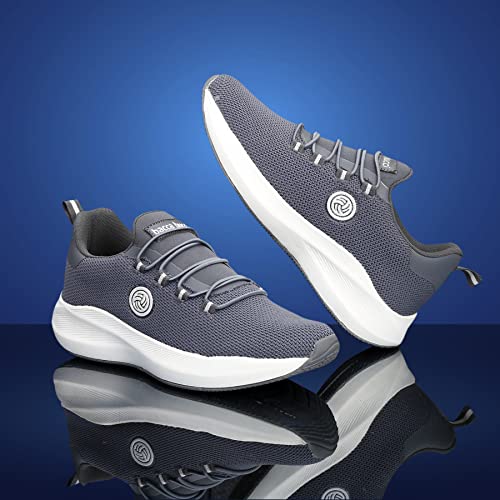 Bacca Bucci® Women Savage Running Shoes/Sneakers for Running/Gym/Training/Casual Walking Sports Shoe for Girls/Women- Grey, Size UK38 - Image 2