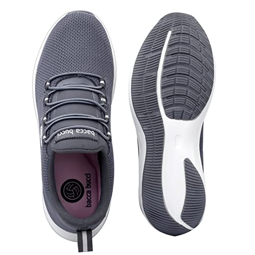 Bacca Bucci® Women Savage Running Shoes/Sneakers for Running/Gym/Training/Casual Walking Sports Shoe for Girls/Women- Grey, Size UK38 - Image 5