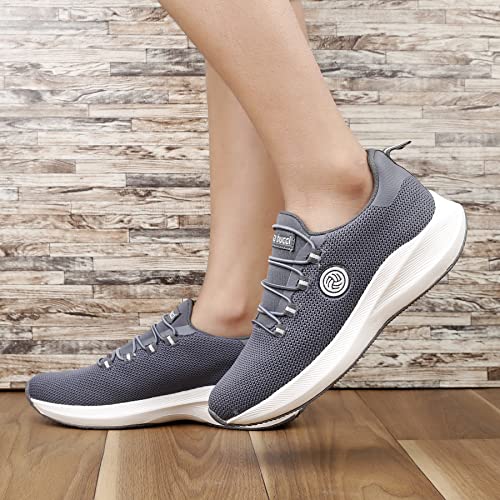 Bacca Bucci® Women Savage Running Shoes/Sneakers for Running/Gym/Training/Casual Walking Sports Shoe for Girls/Women- Grey, Size UK38 - Image 4