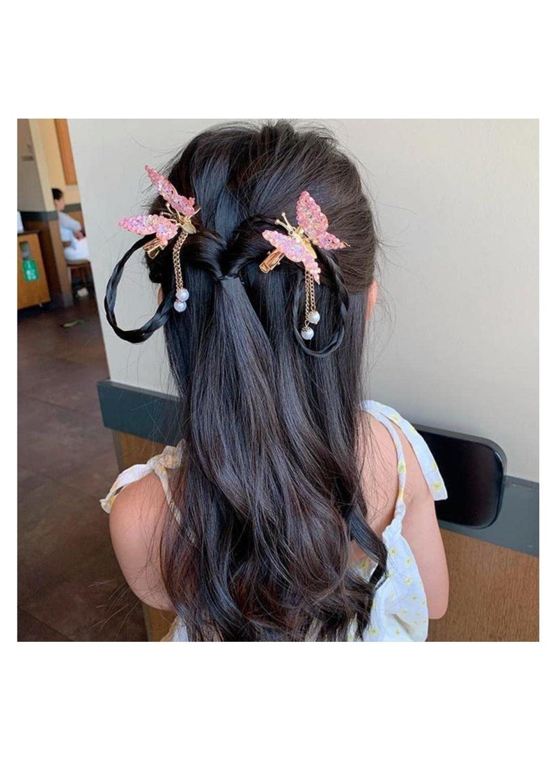 Captaintech 3Pcs Butterfly Hair Clip, Tassel Metal Hair Claw Clips, with Rhinestones,  Multi-color Hair Clips Tassel Gold Fashion Nonslip Hair Clips for All  Women Girls Styling Tools Hair Accessories - Image 3