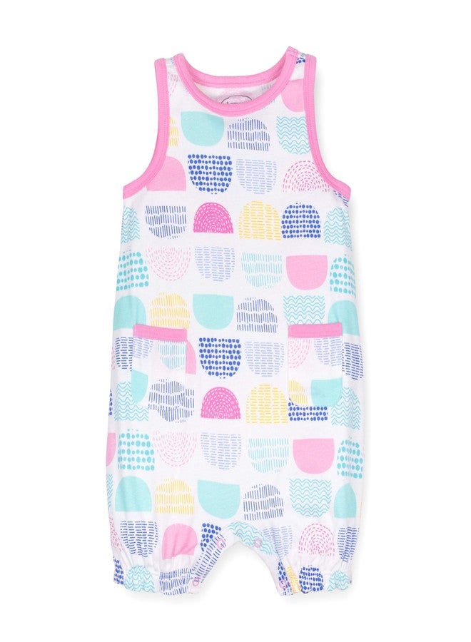 Lamaze Organic Baby baby girls Organic Girl, Boy, Unisex Rompers, Coveralls Jumpsuit, Pink Dot, 9 Months US - Image 1