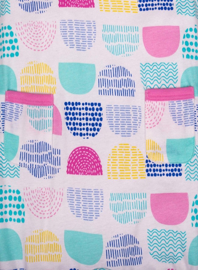 Lamaze Organic Baby baby girls Organic Girl, Boy, Unisex Rompers, Coveralls Jumpsuit, Pink Dot, 9 Months US - Image 5