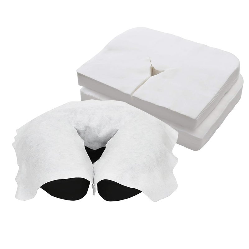 BodyMed Disposable Face Cradle Covers - 1 Pack of 100 Sheets - Medical-Grade, Ultra Soft, Luxurious, Non-Sticking Massage Face Covers/Headrest Covers for Massage Tables & Massage Chairs - Image 1