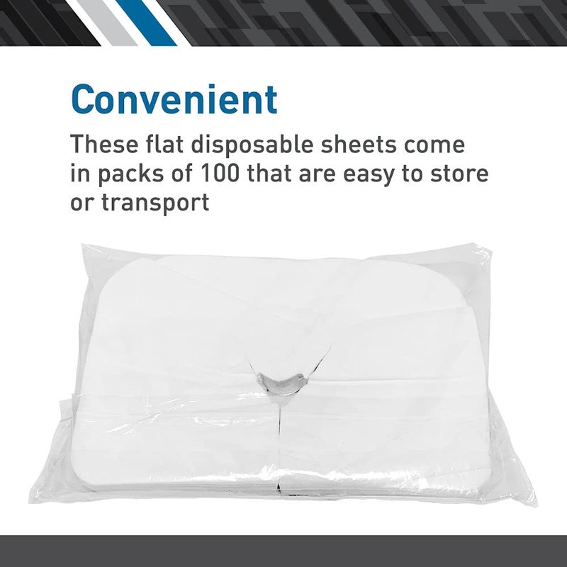 BodyMed Disposable Face Cradle Covers - 1 Pack of 100 Sheets - Medical-Grade, Ultra Soft, Luxurious, Non-Sticking Massage Face Covers/Headrest Covers for Massage Tables & Massage Chairs - Image 4