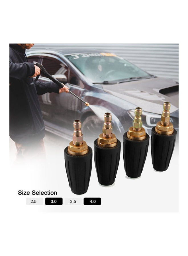 NIBEMINENT 3000PSI 1/4'' High Pressure Rotating Motor Nozzle Black - Image 4