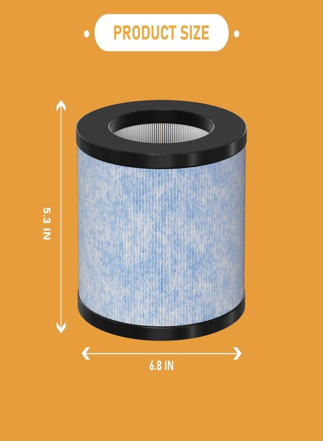 Allisfresh C102 MA-01CW True HEPA Replacement Filter Compatible with Miko Ibuki C102 Air Cleaner Purifier and Okaysou AirMic4S, True HEPA Filter Set, 2 Pack - Image 5